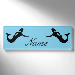 Mermaid Silhouette Thunder_Cove Namenschild