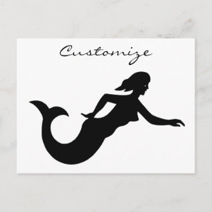 Mermaid Silhouette Thunder_Cove Postkarte