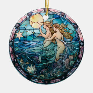 Mermaid Sisters Keramik Ornament