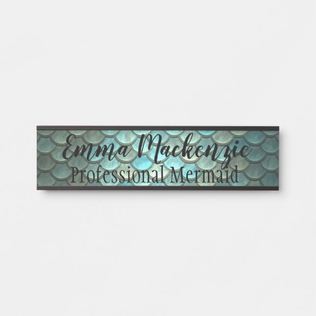 Mermaid-Skala, die Türschildschild-Plakette hängen Türschild (Vorderseite )