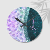 Mermaid skin aquamarin silber Imitate Glitzer mono