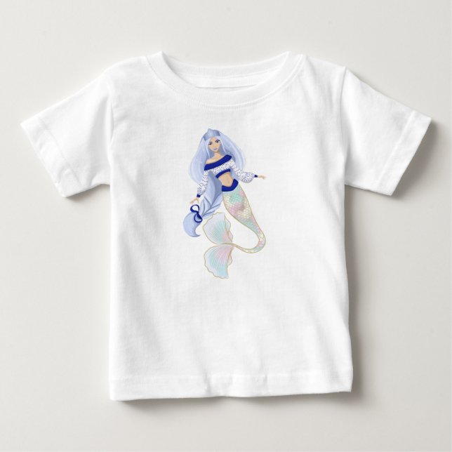 Mermaid Snow Maiden baby T - Shirt (Vorderseite)