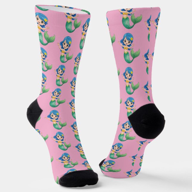 Mermaid Socken (Gewinkelt)