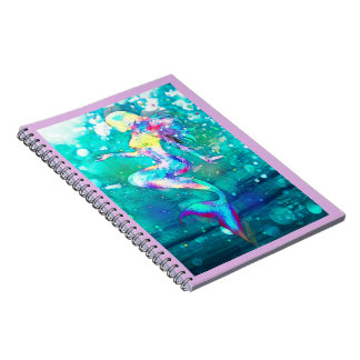 Mermaid Spiral Notebook Notizblock