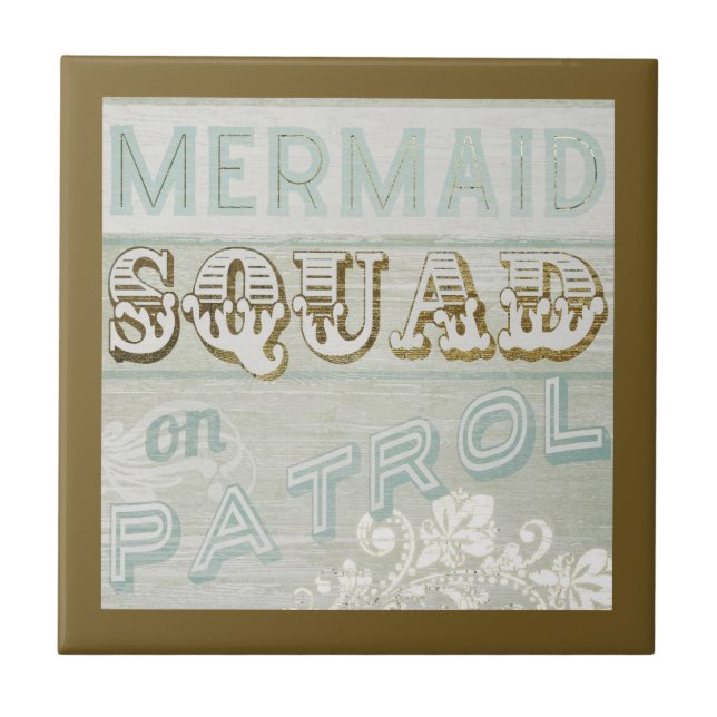 Mermaid Squad auf Patrol Fliese (Vorderseite)