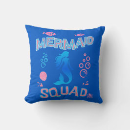 Mermaid Squad Birthday Party Kissen