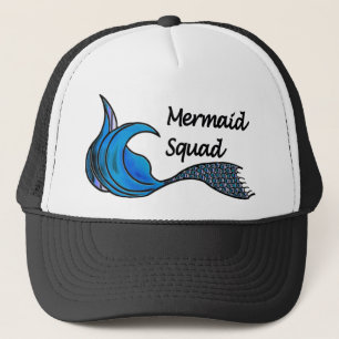 Mermaid Squad in der Blues Truckerkappe