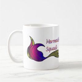 Mermaid Squad mehrfarbiger Meerjungfrau-Schwanz Kaffeetasse