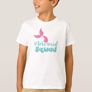 Mermaid Squad, Mermaid Schwanz, Meerjungfrau Silho T-Shirt