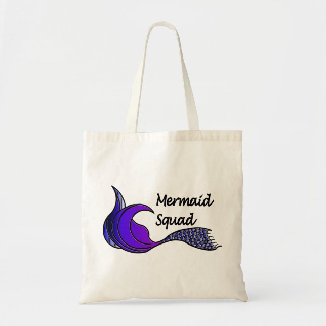 Mermaid Squad Mermaid Schwanz-Schattierungen dunke Tragetasche (Vorne)