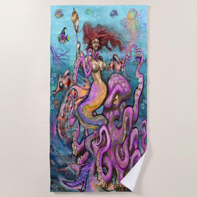 Mermaid Strandtuch (Vorderseite)