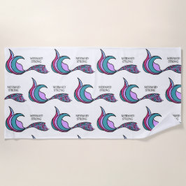 Mermaid Strong Mermaid Schwanz Beach Handtuch