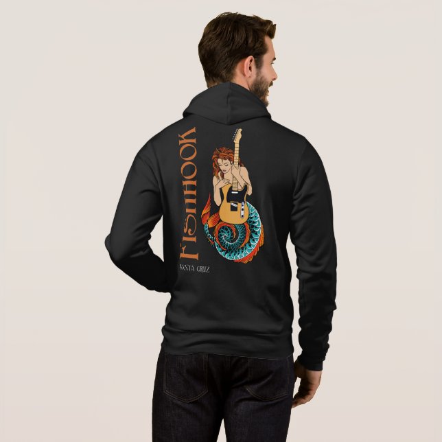 Mermaid, Sweat - shirt à capuche des pêches, dos (Dos entier)