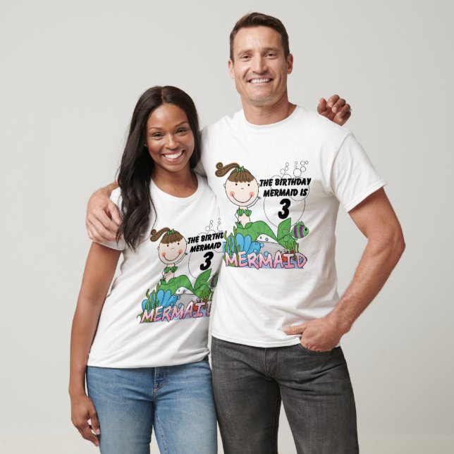 Mermaid T-shirts et cadeaux pour le 3ème anniversa (Unisexe)