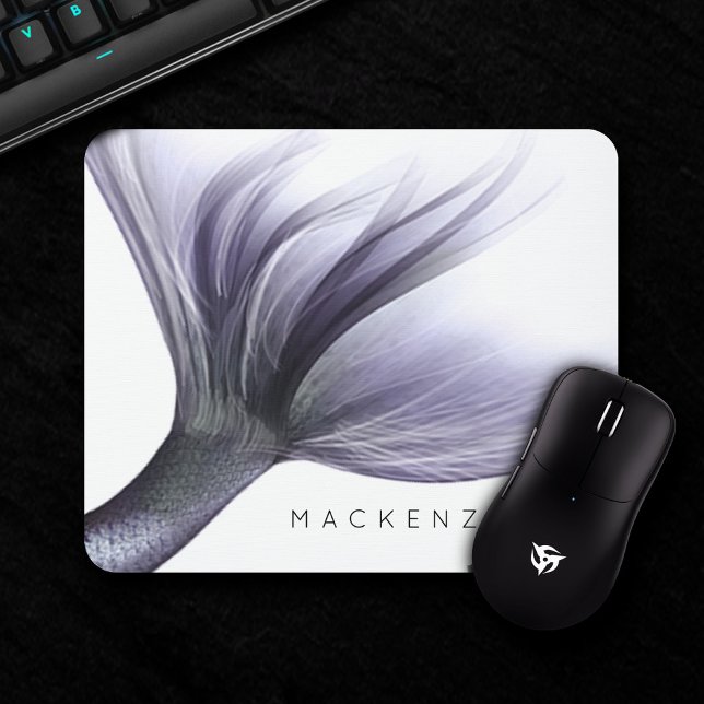 Mermaid Tail Chic | Dusty Lavender Purple Custom Mousepad (Von Creator hochgeladen)