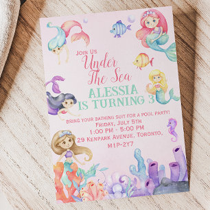 Mermaid Tales Einladung