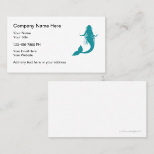 Mermaid Theme Business Cards Visitenkarte