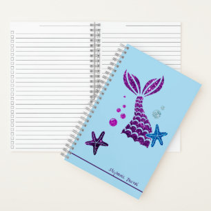 Mermaid Theme Personalisiert Organizer Journal Notizbuch