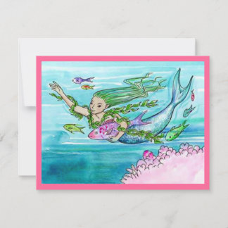 MERMAID THEMIERTE PARTY EINLADUNG ~ EZ TO CUSTOMIZ