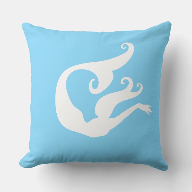 Mermaid Throw Kissen (Vorderseite)