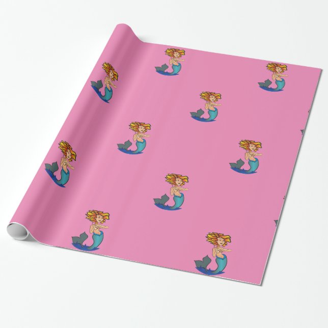 Mermaid Thunder_Cove Geschenkpapier (Ungerollt)