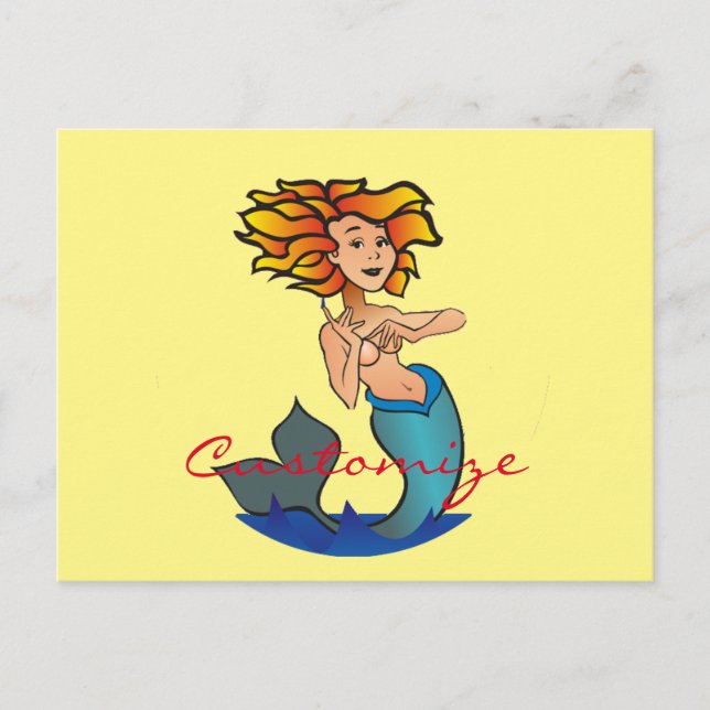 Mermaid Thunder_Cove Postkarte (Vorderseite)