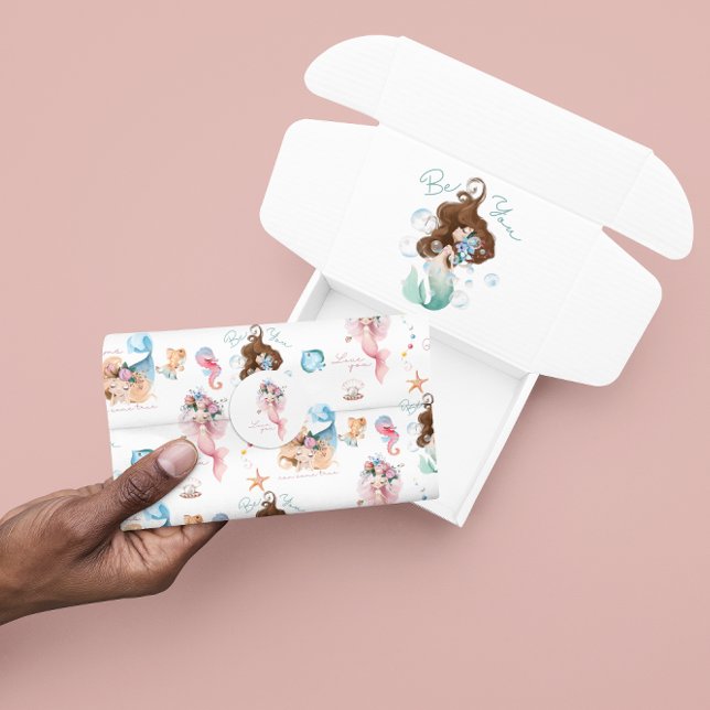 Mermaid Tissue Paper  Seidenpapier (Celebrate a special child with this empowering mermaid tissue paper! Matching collection available! )