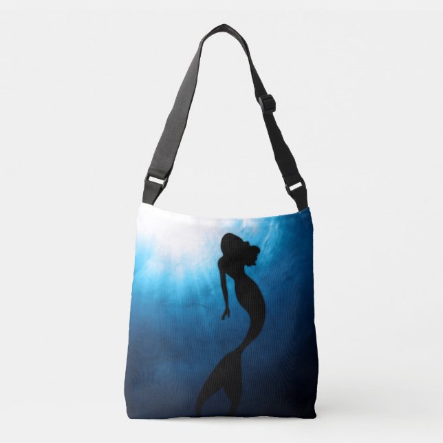 Mermaid Tote Bag Tragetaschen Mit Langen Trägern (Vorderseite)