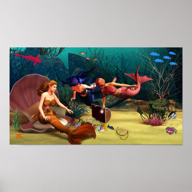 Mermaid Treasures Poster (Vorne)