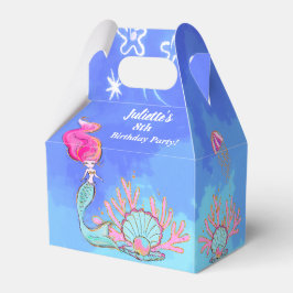 Mermaid und Pearl Clam Birthday Geschenkschachtel