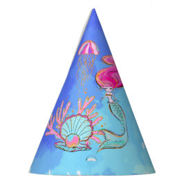 Mermaid und Pearl Clam Partyhütchen