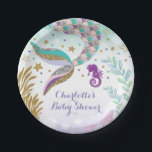 Mermaid Under Sea Pool Party Geburtstagskind Pappteller<br><div class="desc">Whimsical Mermaid / Unter dem Meerespapier Platten Matching Artikel in unserem Geschäft verfügbar!</div>
