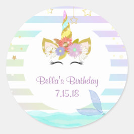 Mermaid Unicorn Stickers