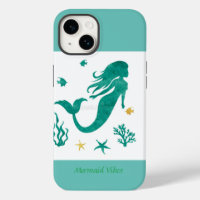 Mermaid Vibes White und Aquamarin Case-Mate iPhone
