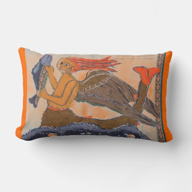 Mermaid von Alexandra Cook Lendenkissen (Vorderseite)
