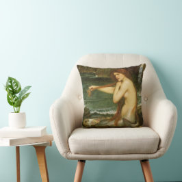 Mermaid von John William Waterhouse Kissen