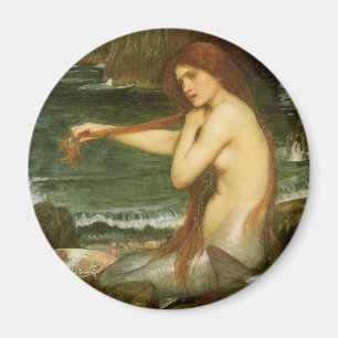 Mermaid von John William Waterhouse Magnet