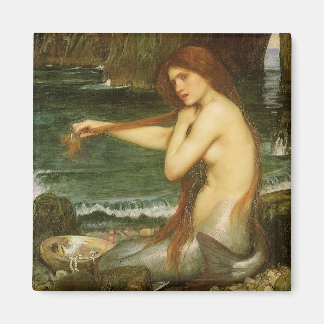 Mermaid von John William Waterhouse Magnet (Vorne)