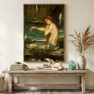 Mermaid von John William Waterhouse Poster