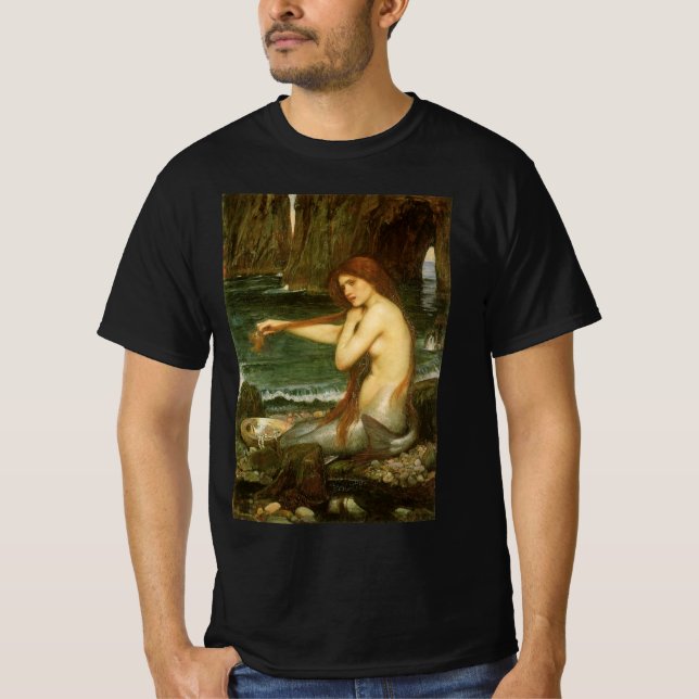 Mermaid von John William Waterhouse T-Shirt (Vorderseite)