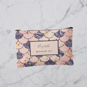 Mermaid-Waage rosa lila Bezeichnung Zubehörtasche