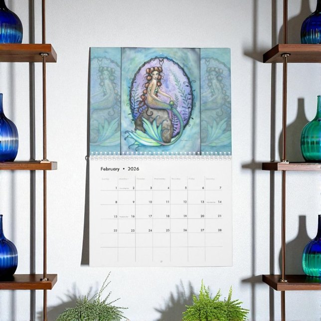 Mermaid Wall Calendar von Molly Harrison Kalender (Von Creator hochgeladen)