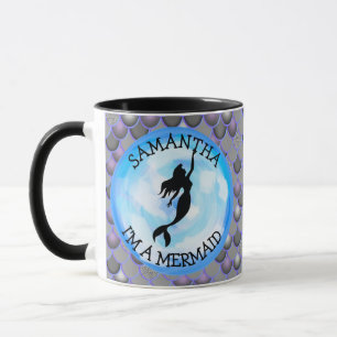 Mermaid Warrior Gray I BIN EINE MERMAID-Tasse Tasse