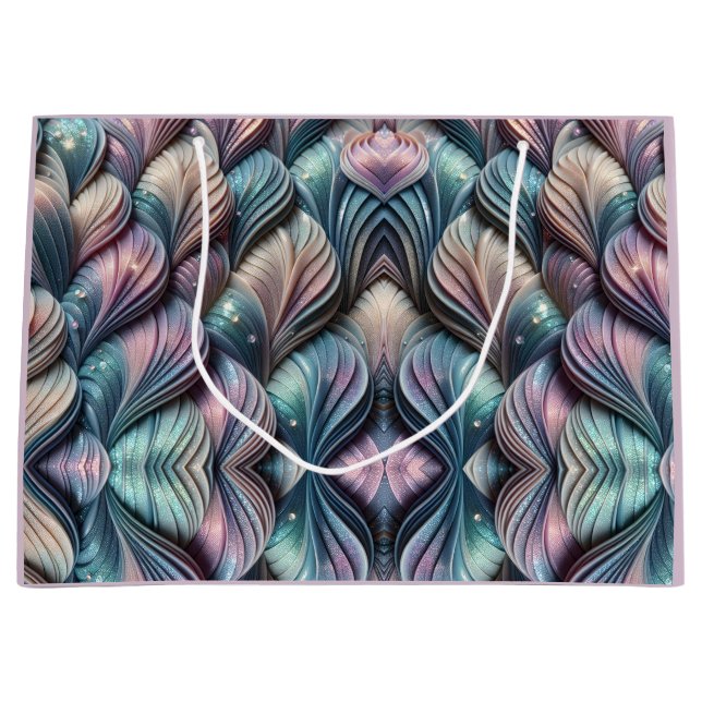 Mermaid Whispers Große Geschenktüte (Vorderseite)
