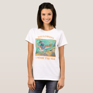 MERMAID WITCH, MERHORSE UNICORN, HALLOWEEN T-SHIRT