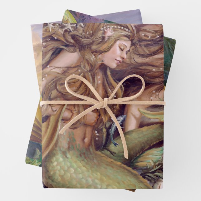 Mermaid Wrapping Paper Set Geschenkpapier Set (Beispiel)