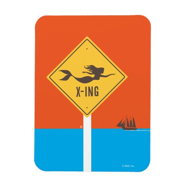 Mermaid X-ing Magnet (Vertikal)