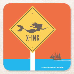 Mermaid X-ing Rechteckiger Pappuntersetzer