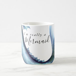 #MermaidLife Im Wirklich eine Meerjungfrau   Blue  Kaffeetasse