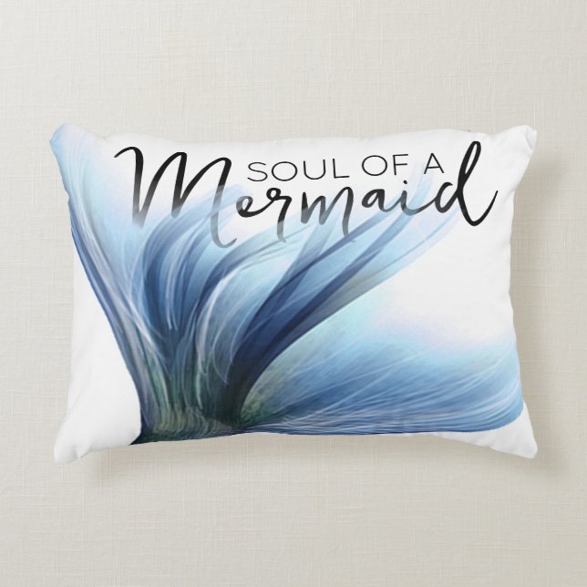 #MermaidLife-Soul einer Meerjungfrau | SCHWANZ Dekokissen (Vorderseite)